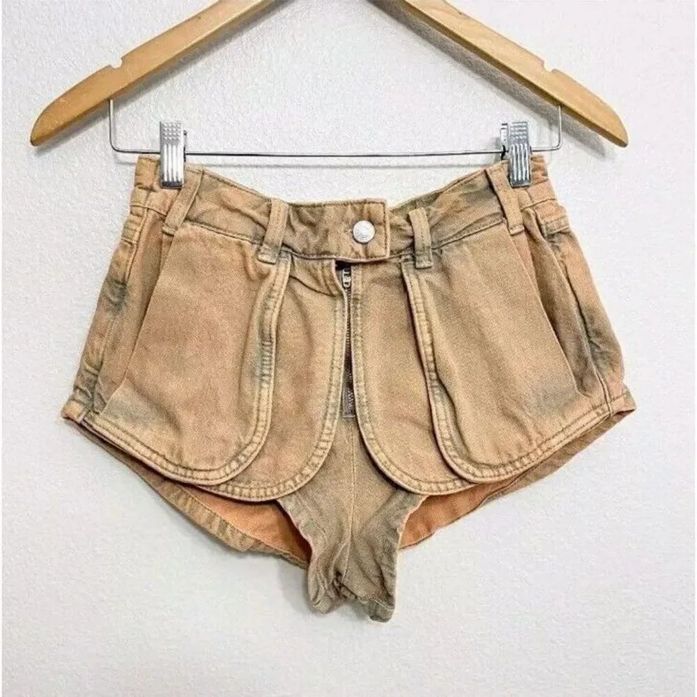 Free People We The Free 27 Prince Street Hi Rise Shorts Breakthrough Denim NWOT